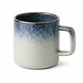 Mug en céramique 400 ml bleu et blanc style artisanal