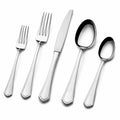 Ménagère 5 pièces 16 à 23 cm en acier inoxydable argenté style classique